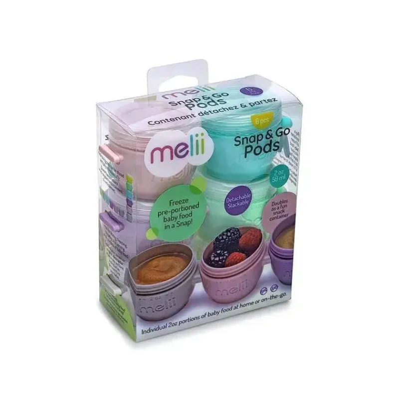 Melii Food Storage*- 2Oz Snap & Go Baby Food Storage Containers with lids