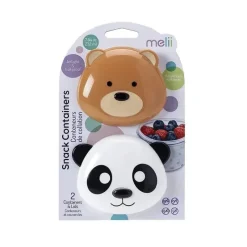 Melii Food Jars & Snack Cups|Dishes, Utensils & Food Containers*- 2Pk Bear & Panda Snack Container