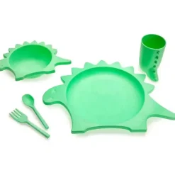 Melii Plates & Bowls|Dishes, Utensils & Food Containers*- 5Pk Cellulose Feeding Meal Set, Dinosaur