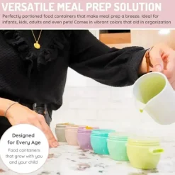 Melii Food Storage*- 4Pk Snap & Go Baby Food Storage Containers with lids, 4 Oz