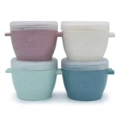 Melii Food Storage*- 4Pk Snap & Go Baby Food Storage Containers, 6 Oz