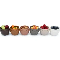 Melii Food Storage*- 6Pk Snap Containers & Go Pods, Neutrals, 2 Oz