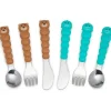 Melii Utensils & Accessories|Dishes, Utensils & Food Containers*- 6Pk Toddler & Kid Feeding Spoon Fork & Knife Set, Bear & Shark