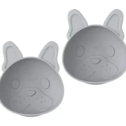 Melii Suction Plates & Bowls|Dishes, Utensils & Food Containers*- Silicone Suction Bowls,10.1 oz, 2 Pack, Bulldog