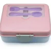 Melii Utensils & Accessories|Dishes, Utensils & Food Containers*- Two Tier Bento, 48.8 Oz, Pink