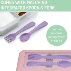 Melii Utensils & Accessories|Dishes, Utensils & Food Containers*- Two Tier Bento, 48.8 Oz, Pink
