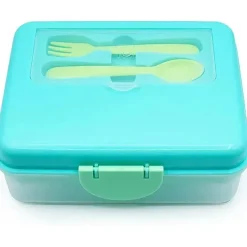 Melii Utensils & Accessories|Dishes, Utensils & Food Containers*- Two Tier Bento, 48.8 Oz, Blue Mint Lime