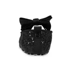 Michael Kors Baby Shoes*Baby - Girl Day Flats, Black Shimmer