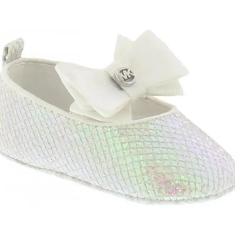 Michael Kors Baby Shoes*Baby - Girl Day Ballerina Crib Shoes, White
