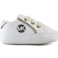 Michael Kors Baby Shoes*Baby - Girl Jem Poppy Logo Detail Sneakers, White