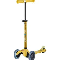 Kids Micro Kickboard Ride-On Toys|Toys For 3 Year Old*- Mini Deluxe LED 3-Wheeled, Yellow