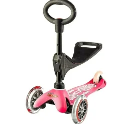 Kids Micro Kickboard Ride-On Toys|Toys For 3 Year Old*- Mini 3in1 Deluxe, Pink