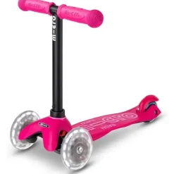 Kids Micro Kickboard Bikes & Trikes|Gift For Kids*- Mini2Grow LED Wheels, 4in1 Scooter, for Kids Ages 1-6, Pink