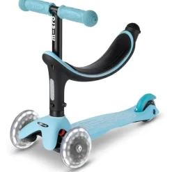 Kids Micro Kickboard Bikes & Trikes|Gift For Kids*- Mini2Grow LED Wheels, 4in1 Scooter, for Kids Ages 1-6, Blue