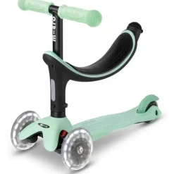 Kids Micro Kickboard Bikes & Trikes|Gift For Kids*- Mini2Grow LED Wheels, 4in1 Scooter, for Kids Ages 1-6, Mint