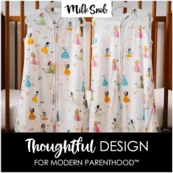 Milk Snob Disney Princess|Baby Sleepwear*- Disney Baby Sleeping Sack, Sleeveless Sleep Bag and Wearable Zip Up Blanket, Princess