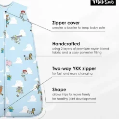 Milk Snob Toy Story|Baby Sleepwear*- Disney Baby Sleeping Sack, Sleeveless Sleep Bag and Wearable Zip Up Blanket, Toy Story