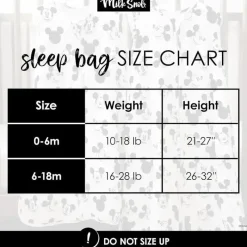 Milk Snob Mickey & Minnie|Baby Sleepwear*- Disney Baby Sleeping Sack, Sleeveless Sleep Bag and Wearable Zip Up Blanket, Mickey