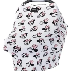 Milk Snob Mickey & Minnie|Car Seat Head Support & Strap Covers*- Original Disney 5-in-1 Cover, Minnie Mouse
