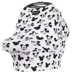 Milk Snob Mickey & Minnie|Car Seat Head Support & Strap Covers*- Original Disney 5-in-1 Cover Mickey Mouse Sketch