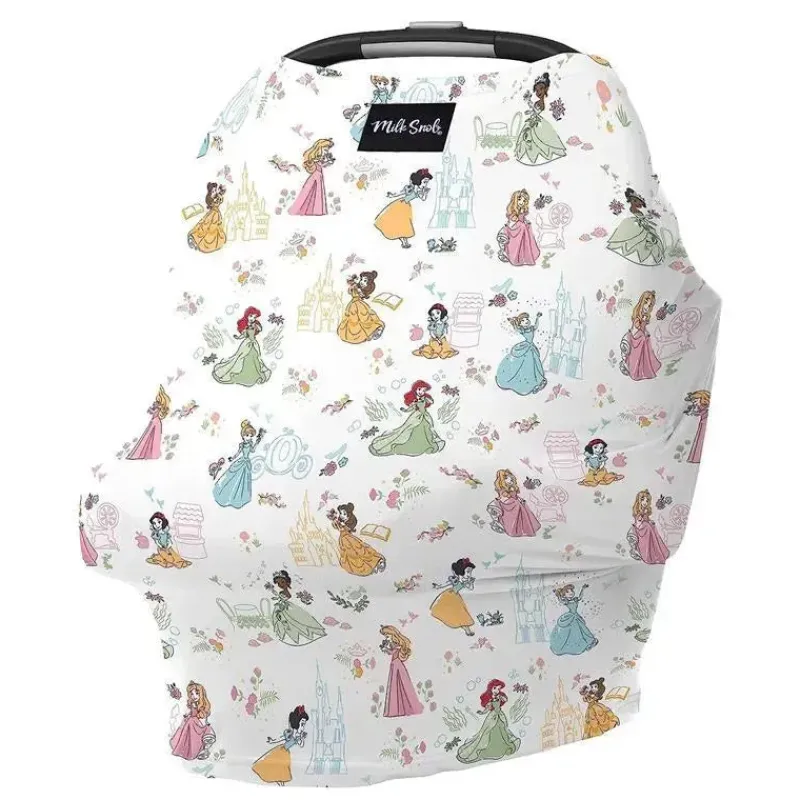 Milk Snob Disney Princess|Car Seat Head Support & Strap Covers*- Original Disney Princess 5-in-1 Cover