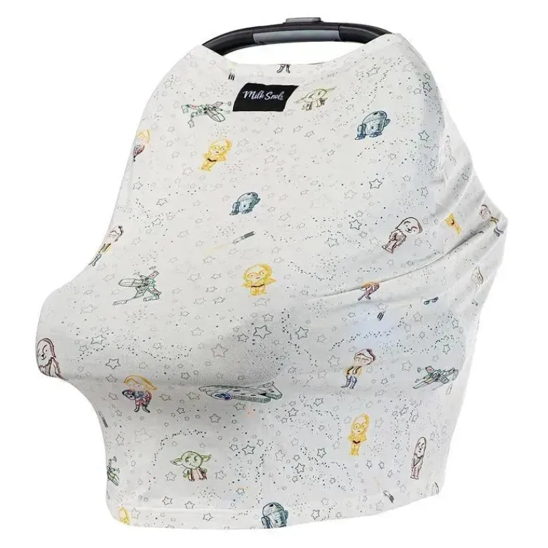 Milk Snob Star Wars|Car Seat Head Support & Strap Covers*- ORIGINAL Star Wars 5-in-1 Cover, Little Galaxy