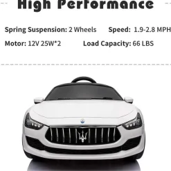 Millennium Baby Ride-On Toys*- Lincensed Maserati White