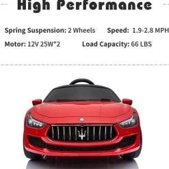 Millennium Baby Ride-On Toys*- Lincensed Maserati Red