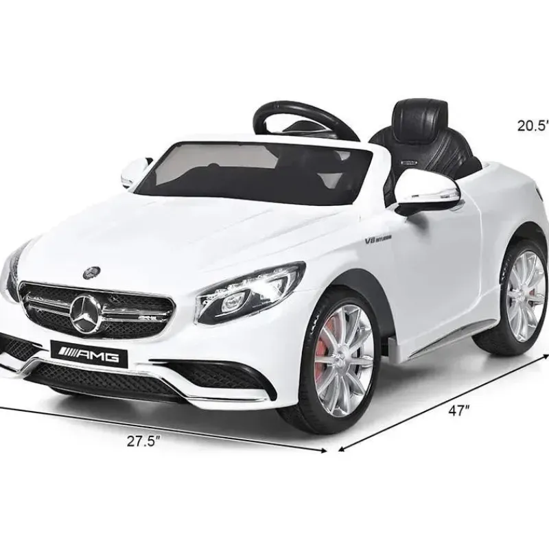 Kids Millennium Baby Ride-On Toys|Toys For 3 Year Old*Licensed Mercedes Benz Sls Amg White