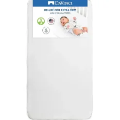 Million Dollar Baby Crib & Bed Sheets*- DaVinci Deluxe Coil Waterproof MINI Crib Mattress in White