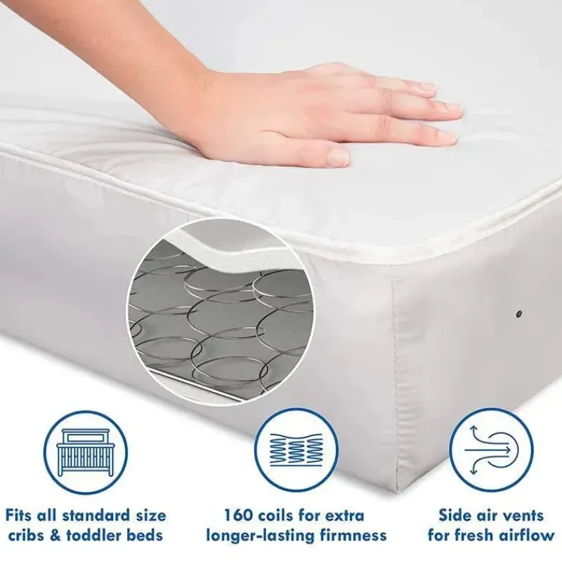Million Dollar Baby Mattresses, Pads & Covers*- Deluxe Coil Dual-Sided Crib Mattress