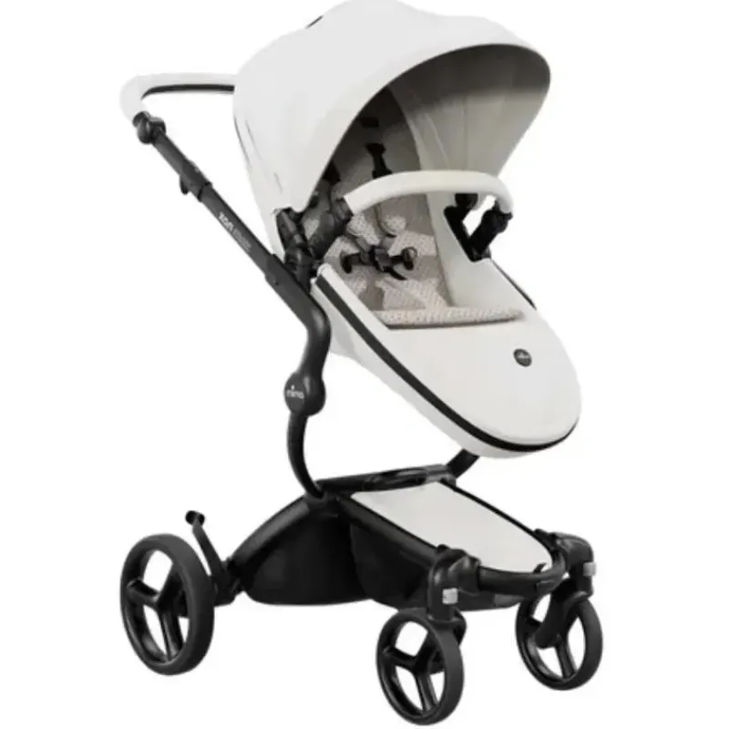 Mima Top Strollers|Single Strollers*- Xari Max Stroller, Black/Snow White/Sandy Beige
