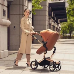 Mima Top Strollers|Single Strollers*- Xari Max Stroller, Black/Snow White/Sandy Beige