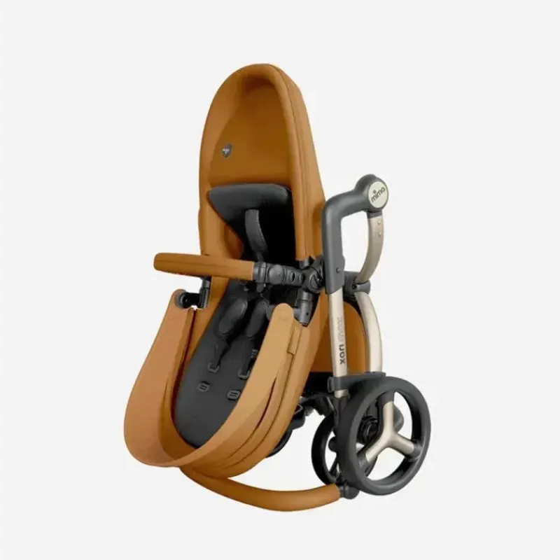 Mima Top Strollers|Single Strollers*- Xari MAX Stroller, Champagne/Black/Camel