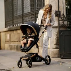 Mima Top Strollers|Single Strollers*- Xari Max Stroller Special Edition, Black/Gold
