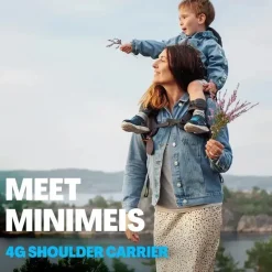 Minimeis Front, Hip And Backpack Carriers*- G4 Lightweight Child Shoulder Carrier, Grey