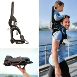 Minimeis Front, Hip And Backpack Carriers*- G4 Lightweight Child Shoulder Carrier, Grey