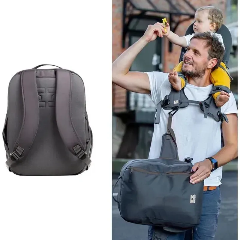 Minimeis Front, Hip And Backpack Carriers*- Universal G4 Backpack, Black/Grey