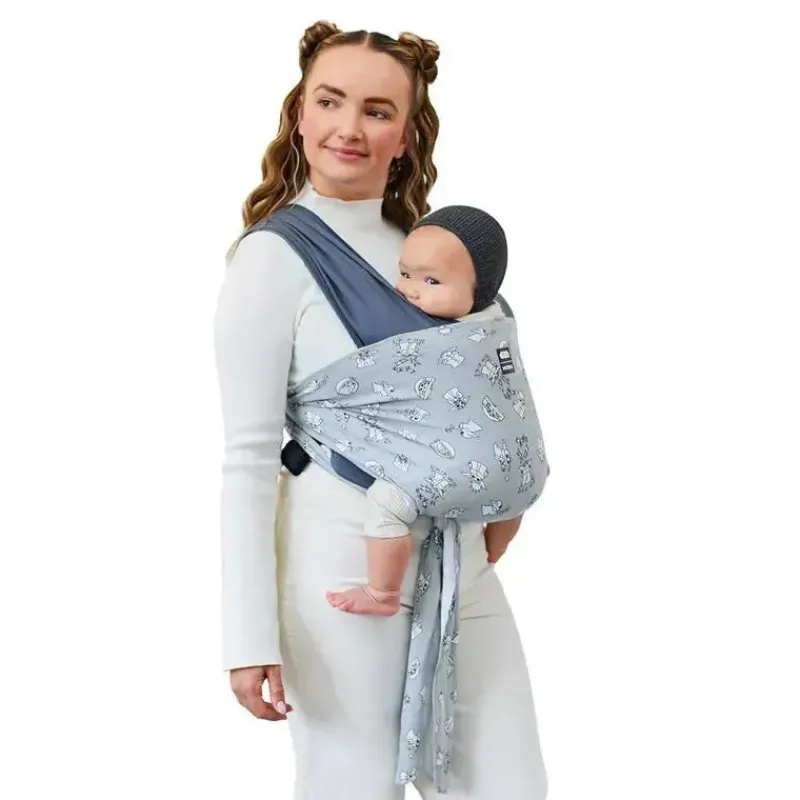 Moby Star Wars|Front, Hip And Backpack Carriers*- Easy-Wrap Carrier, Baby Carrier and Wrap in One, Disney Star Wars Grogu's Galaxy