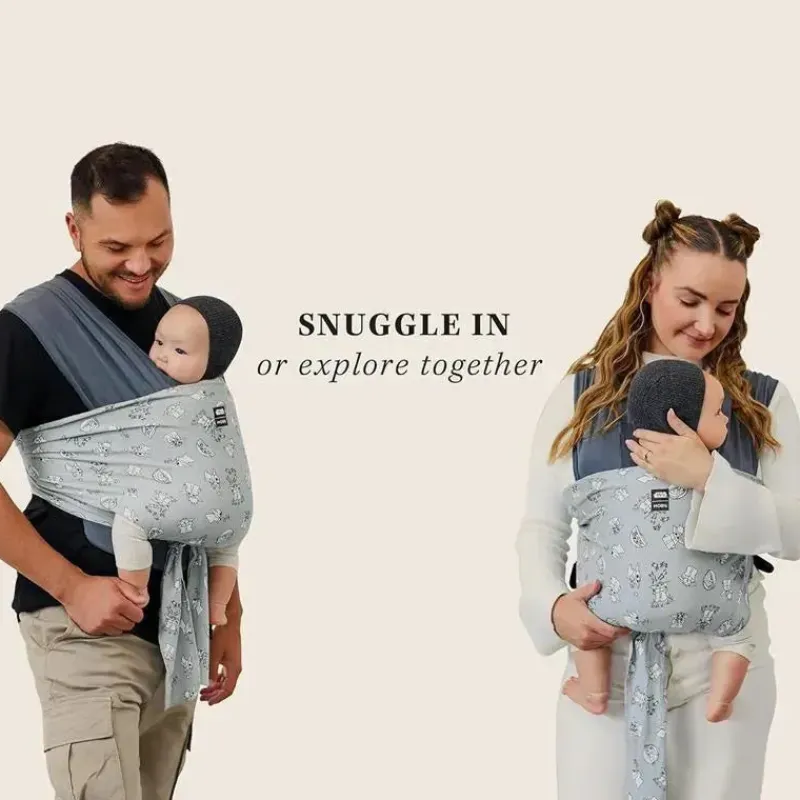 Moby Star Wars|Front, Hip And Backpack Carriers*- Easy-Wrap Carrier, Baby Carrier and Wrap in One, Disney Star Wars Grogu's Galaxy