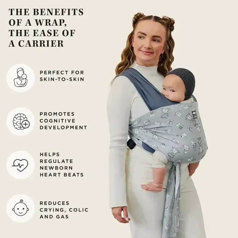 Moby Star Wars|Front, Hip And Backpack Carriers*- Easy-Wrap Carrier, Baby Carrier and Wrap in One, Disney Star Wars Grogu's Galaxy