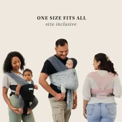 Moby Star Wars|Front, Hip And Backpack Carriers*- Easy-Wrap Carrier, Baby Carrier and Wrap in One, Disney Star Wars Grogu's Galaxy