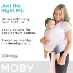 Moby Front, Hip And Backpack Carriers*- Rose Quartz Wrap Baby Carrier