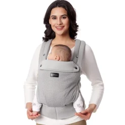 Momcozy Front, Hip And Backpack Carriers*- Baby Carrier Newborn To Toddler, Mesh Grey
