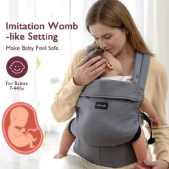 Momcozy Front, Hip And Backpack Carriers*- Baby Carrier Newborn To Toddler, Grey