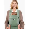 Momcozy Front, Hip And Backpack Carriers*- Baby Carrier With Natural Cotton Linen, Sage Green