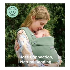 Momcozy Front, Hip And Backpack Carriers*- Baby Carrier With Natural Cotton Linen, Sage Green