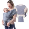 Momcozy Front, Hip And Backpack Carriers*- Baby Wrap Carrier, Grey
