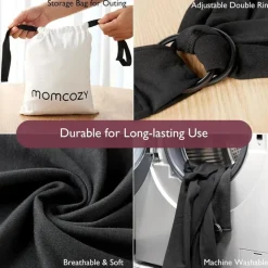 Momcozy Front, Hip And Backpack Carriers*- Baby Wrap Carrier, Black