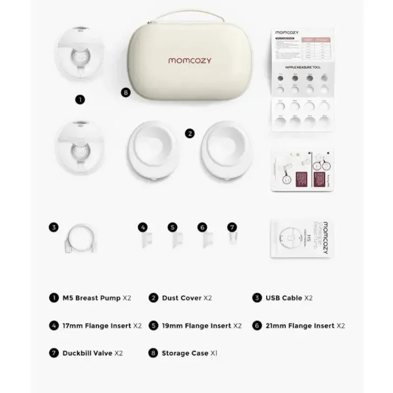 Momcozy Breast Pumps*- M5 Double Hands-Free Breast Pump Set